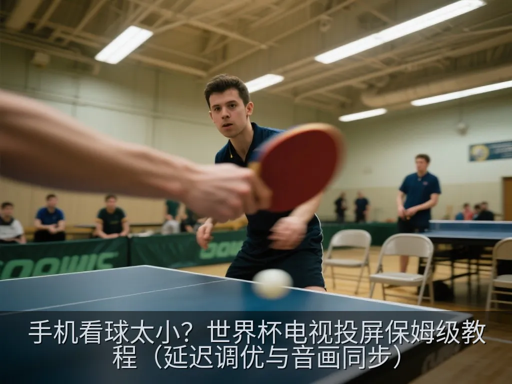 近距离特写：一根高品质HDMI线正在接入扁平电视背部的接口，整体环境整洁且富有科技感