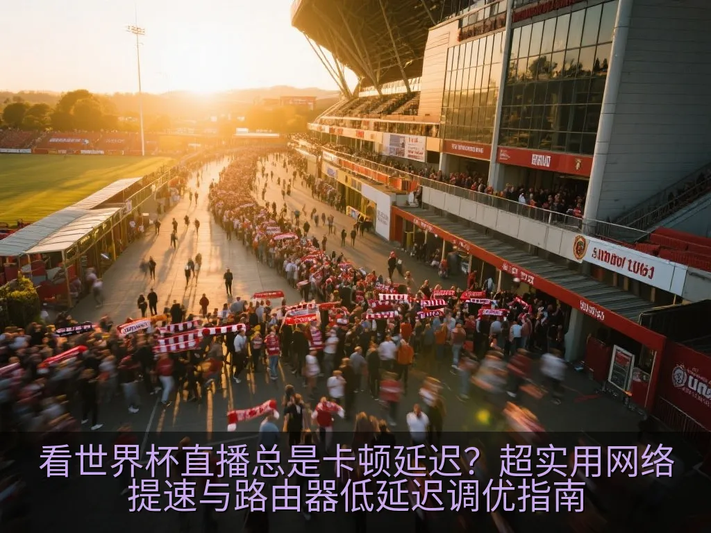 一根高品质的网线连接到智能电视后部的网络接口，背景为温馨整洁的客厅